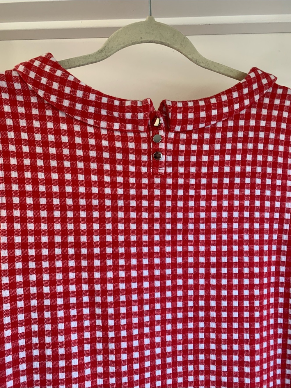 Talbots Women's Red and White Gingham Sleeveless Tank Large - Picture 4 of 8